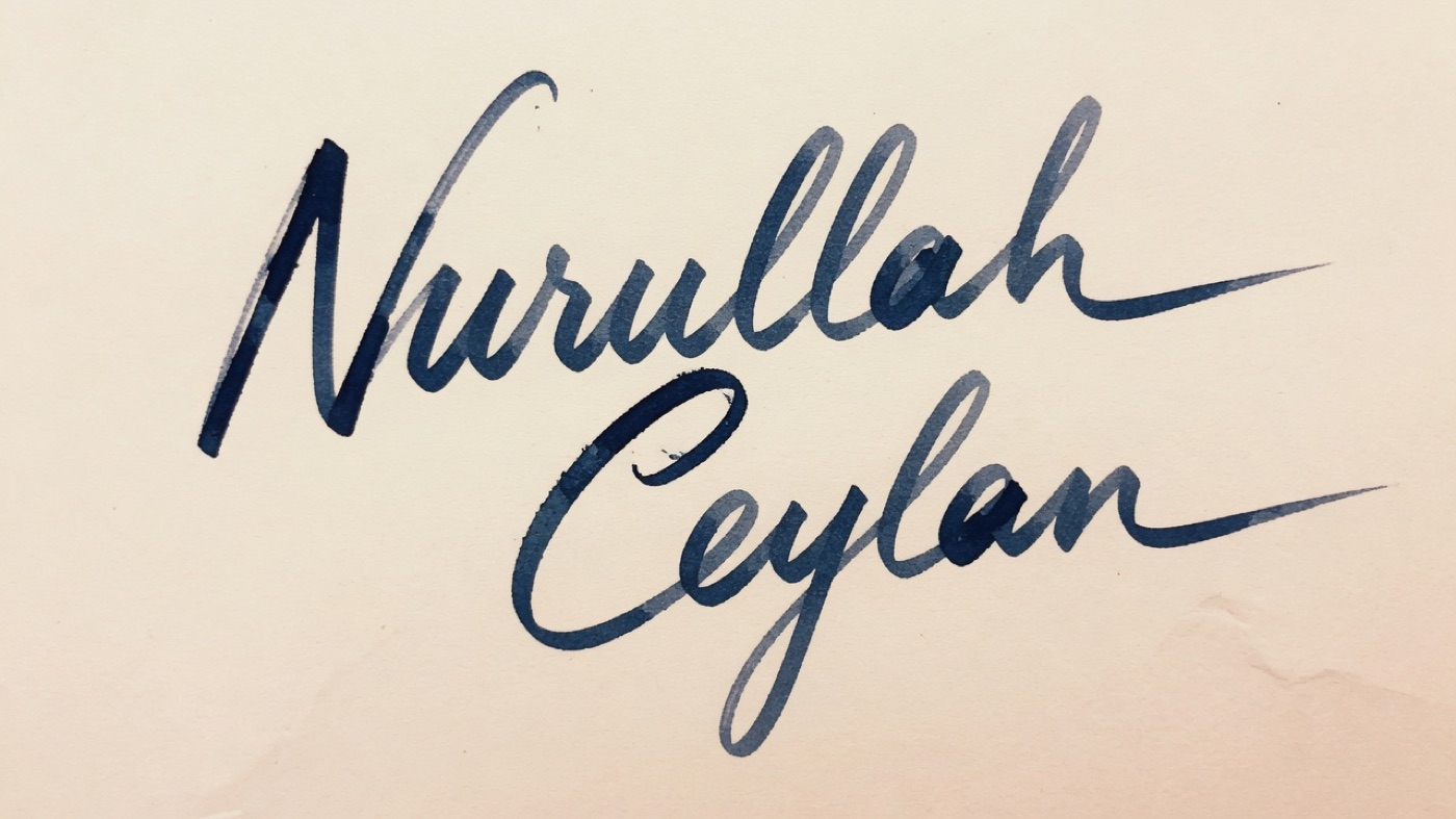 Handschriftliche Unterschrift von Nurullah Ceylan